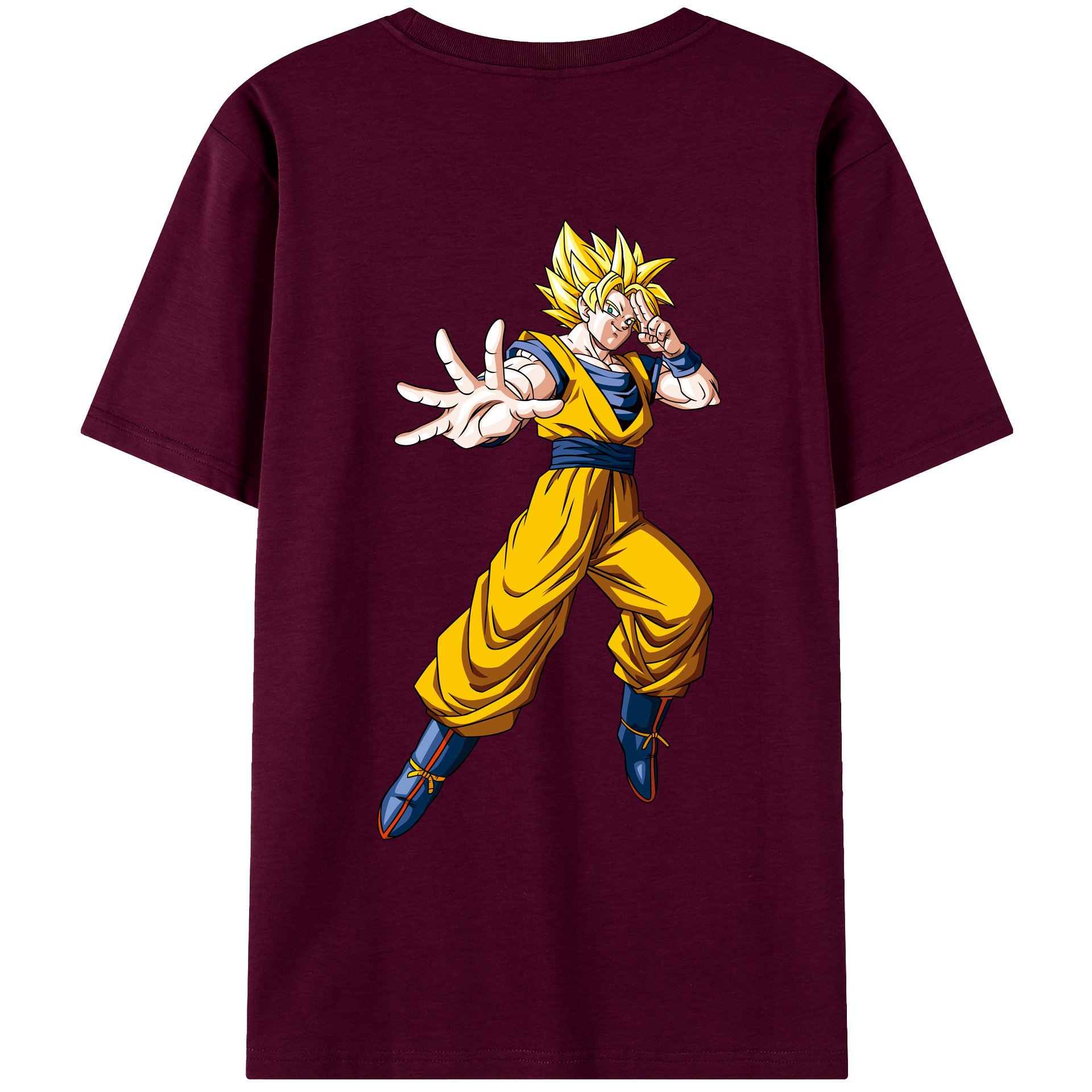 （画像用） ドラゴンボール 孫悟空（そん ごくう）Son Goku カカロット DRAGON BALL Kakarotto レディース半袖Tシャツ(バックプリント)